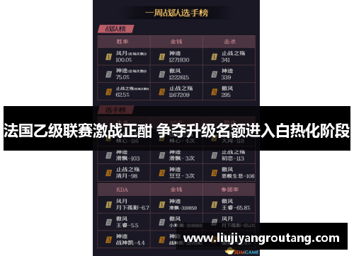 法国乙级联赛激战正酣 争夺升级名额进入白热化阶段